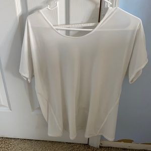 White athletic lululemon top